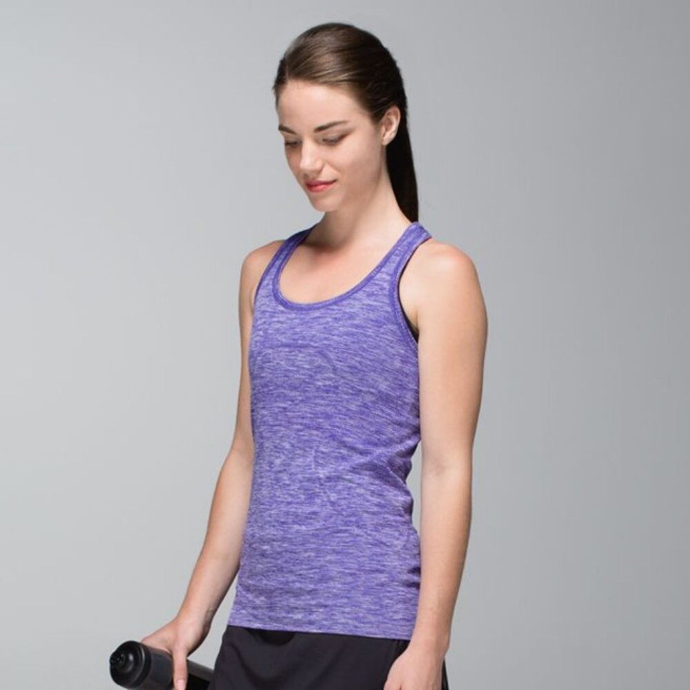 Lululemon Run: Swiftly Tech Racerback Tank Top - Heathered Purple